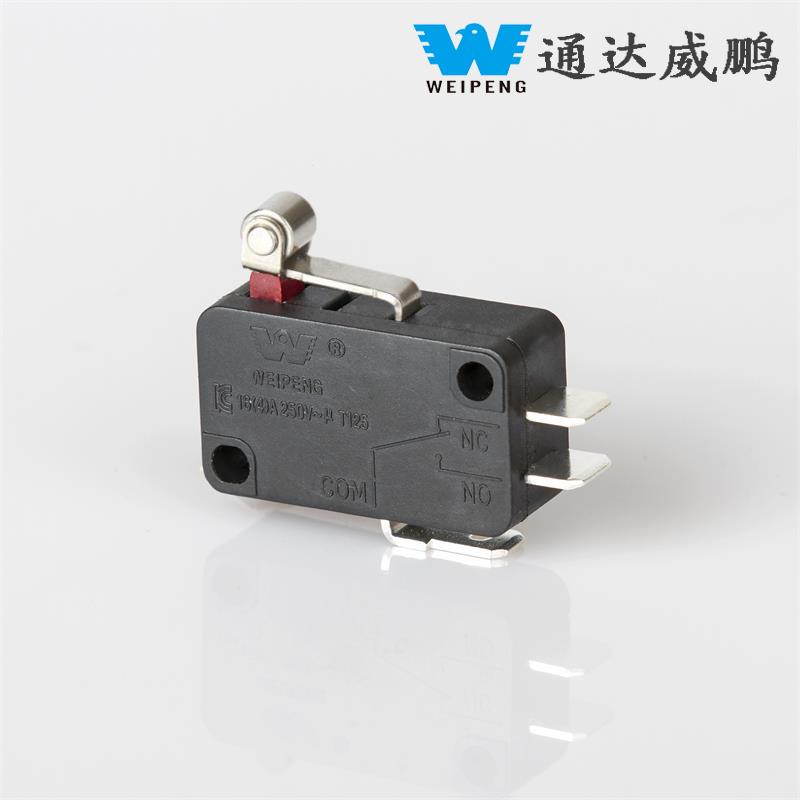 16A 3-Pin Self-Reset na Silver Contact Industrial Equipment Micro Switch