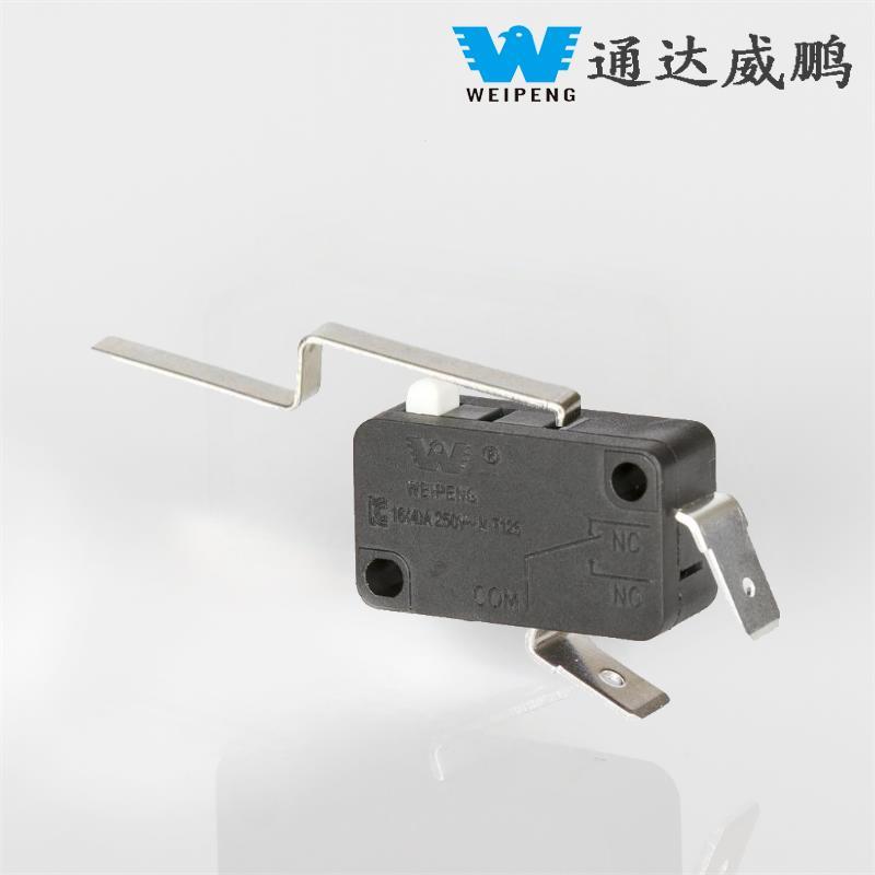 2-Pin 16A Arc-Shaped Handle na Dustproof High-Current Micro Switch