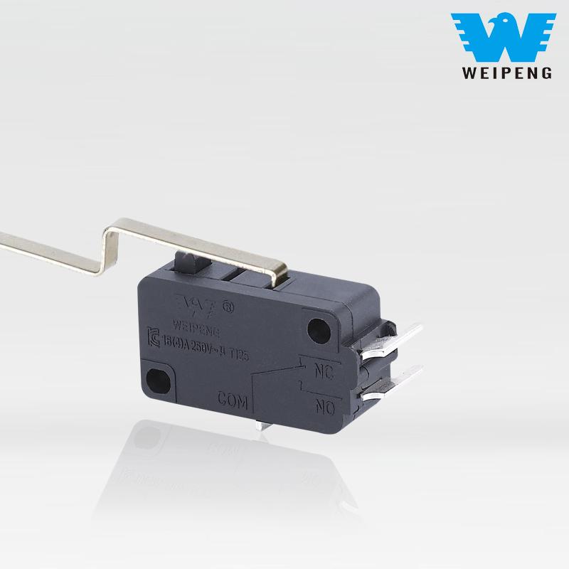 3-Pin 16A Long Lever Pambahay na Appliance na High-Power na High-Temperature Resistant Micro Switch