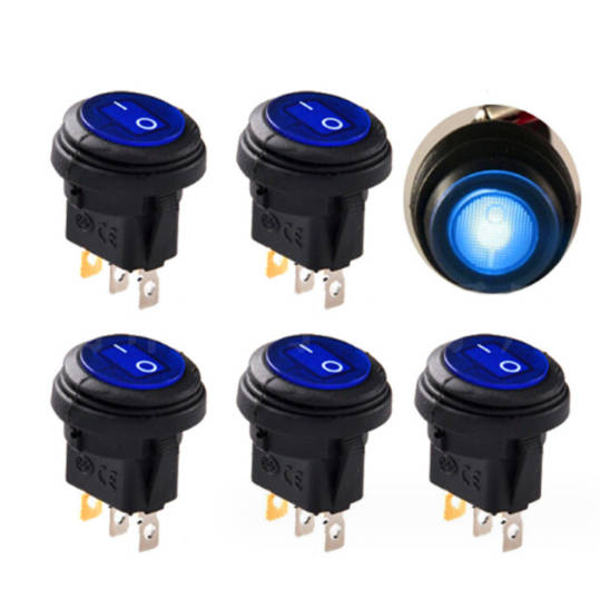 3 Pin Rocker LED Light Switch