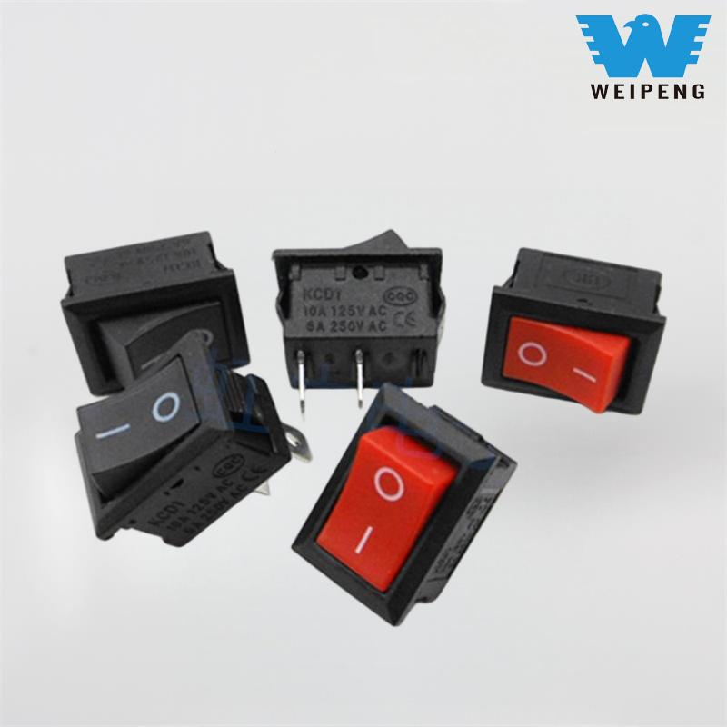 2-Pin Illuminated Rocker Switch na Hugis Bangka