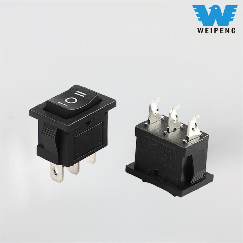 Triple-Legged Rocker Switch na may Ilaw na Hugis Bangka