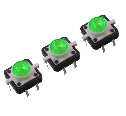 Green Shell LED Tactile Switch