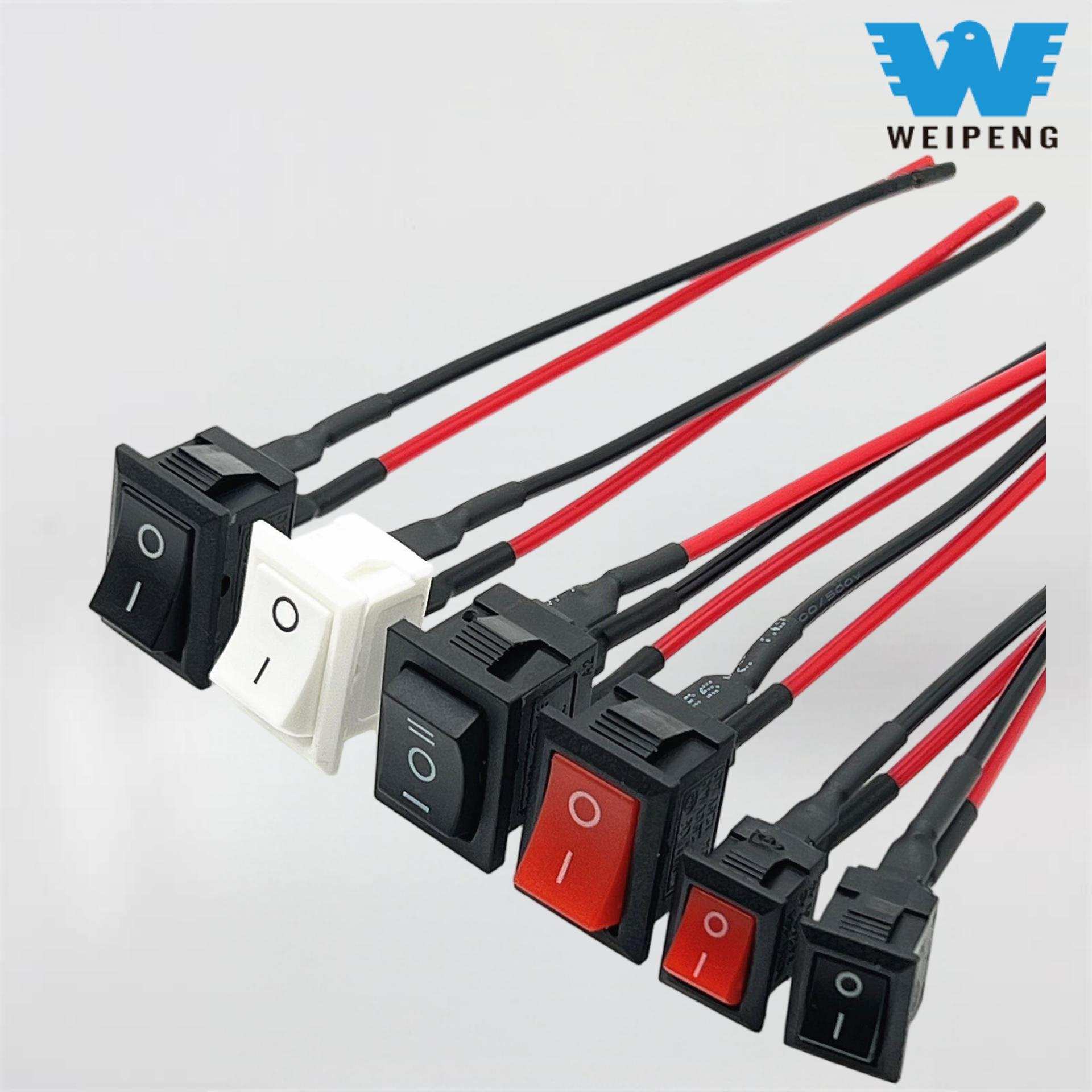 Kcd1 Ship-Type Switch 21*15 Solder Terminal na may Wire