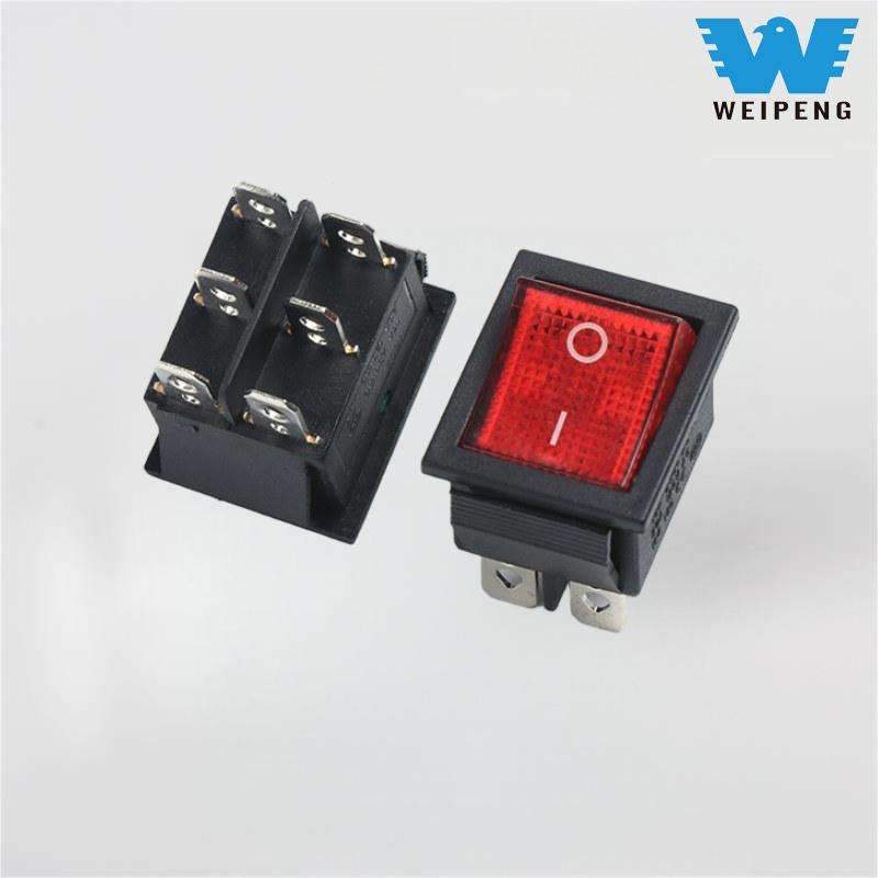 Kcd4 Water Dispenser Rocker Switch 2-Posisyon 6-Pin