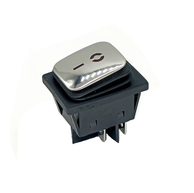 Naka-off ang Round Illuminated Rocker Switch