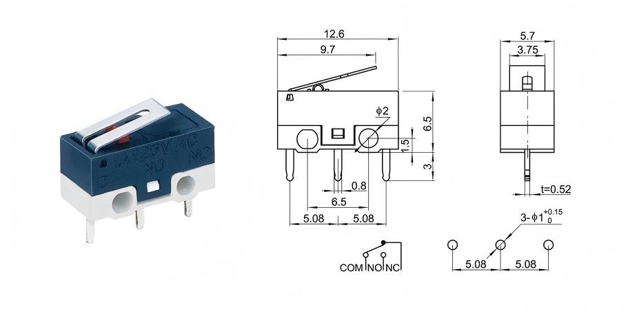Smart Door Lock Mouse Switch