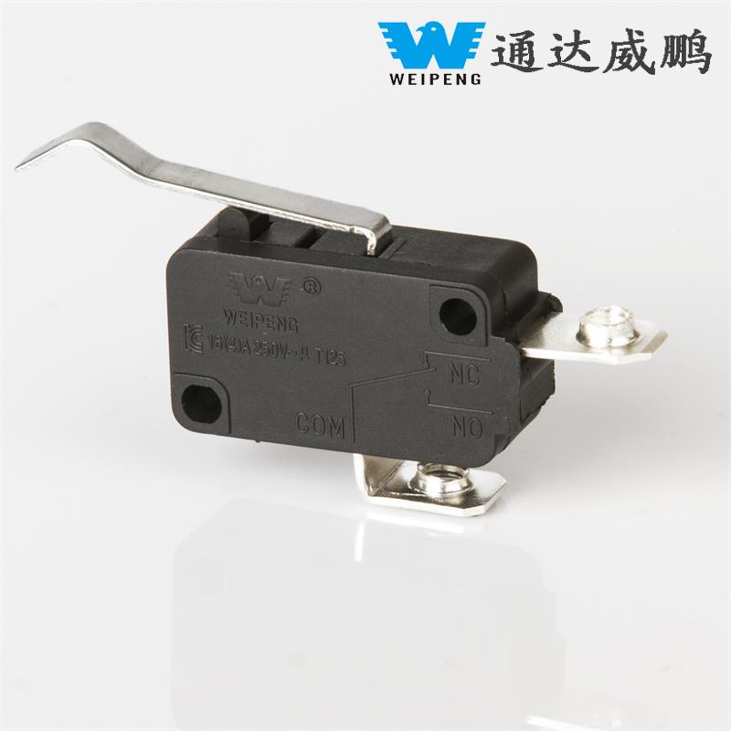 Two-Legged Lever Travel Limit Switch na may Copper/Silver Contacts Solderable Wire