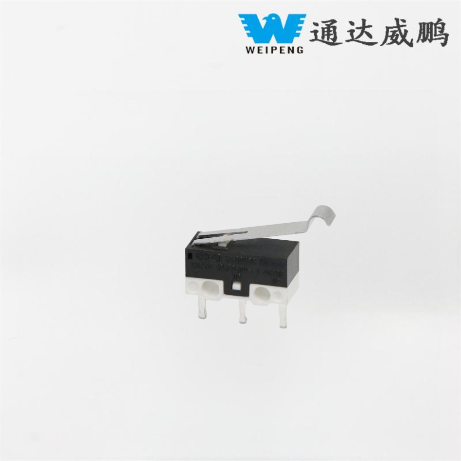 Weipeng Straight PCB Pin Micro Switch na may Bent Handle